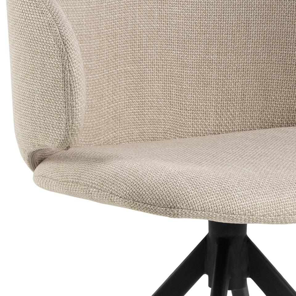 Krēsls Elar 53/54/78 cm bēšs/melns - N1 Home