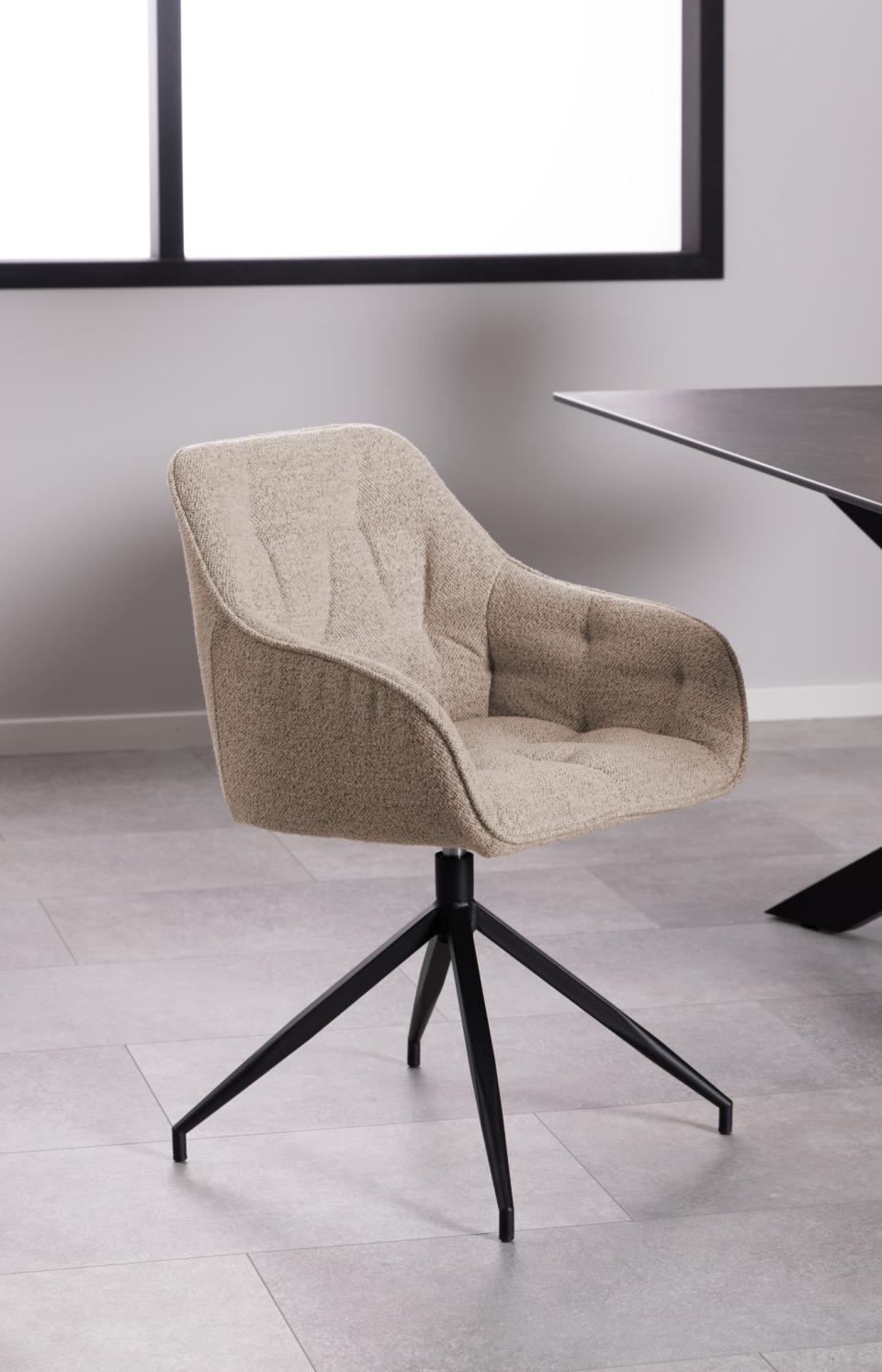 Krēsls Broo 57/54,5/82 cm bēšs - N1 Home