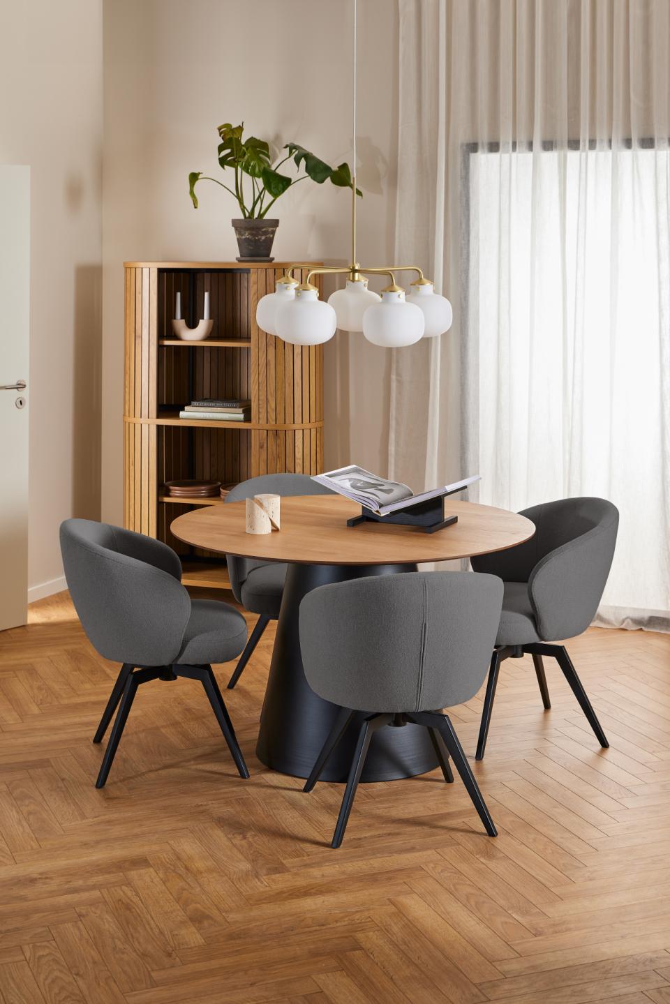 Krēsls Darl 58/60/80 cm pelēks - N1 Home