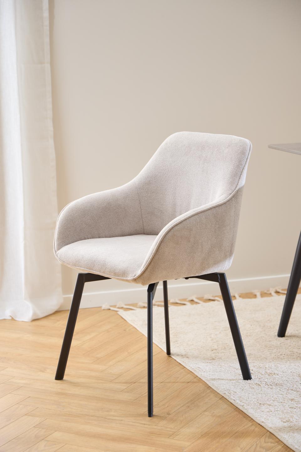 Krēsls Clars 58/55/83 cm bēšs - N1 Home