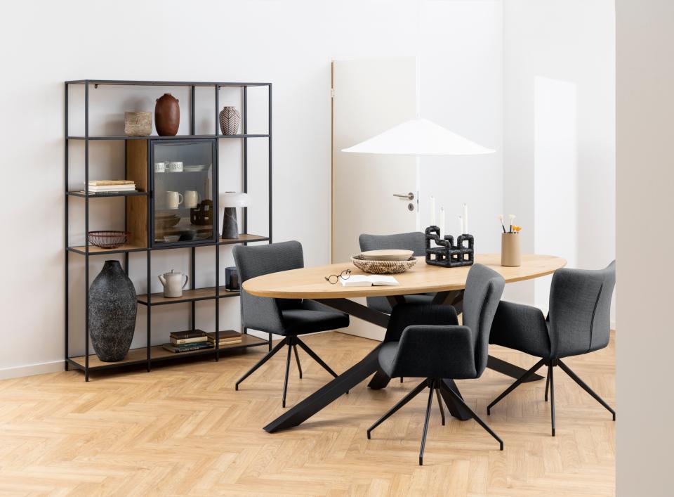 Krēsls Laus 57/61/86 cm tumši pelēks - N1 Home