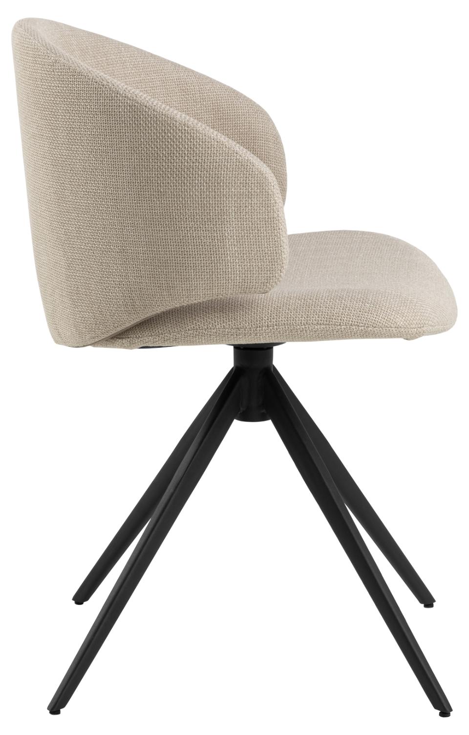 Krēsls Elar 53/54/78 cm bēšs/melns - N1 Home