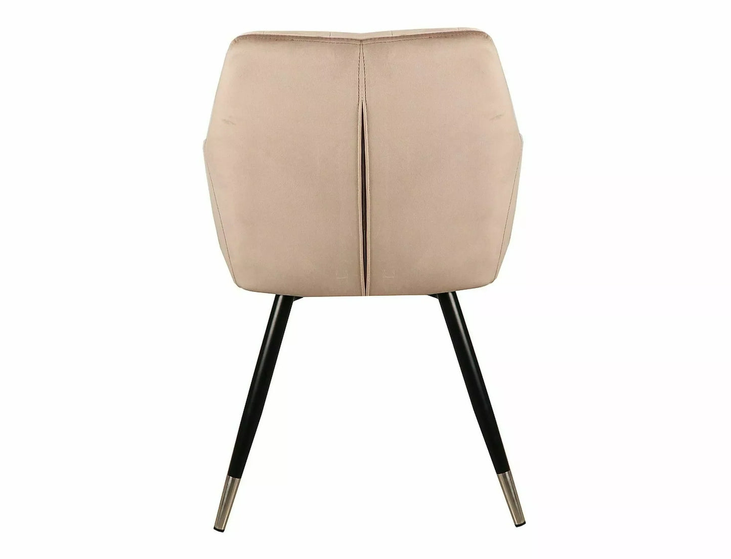KRĒSLS NUXE VELVET MELNS/HROMA RĀMIS/C.BEIGE BLUVEL 40