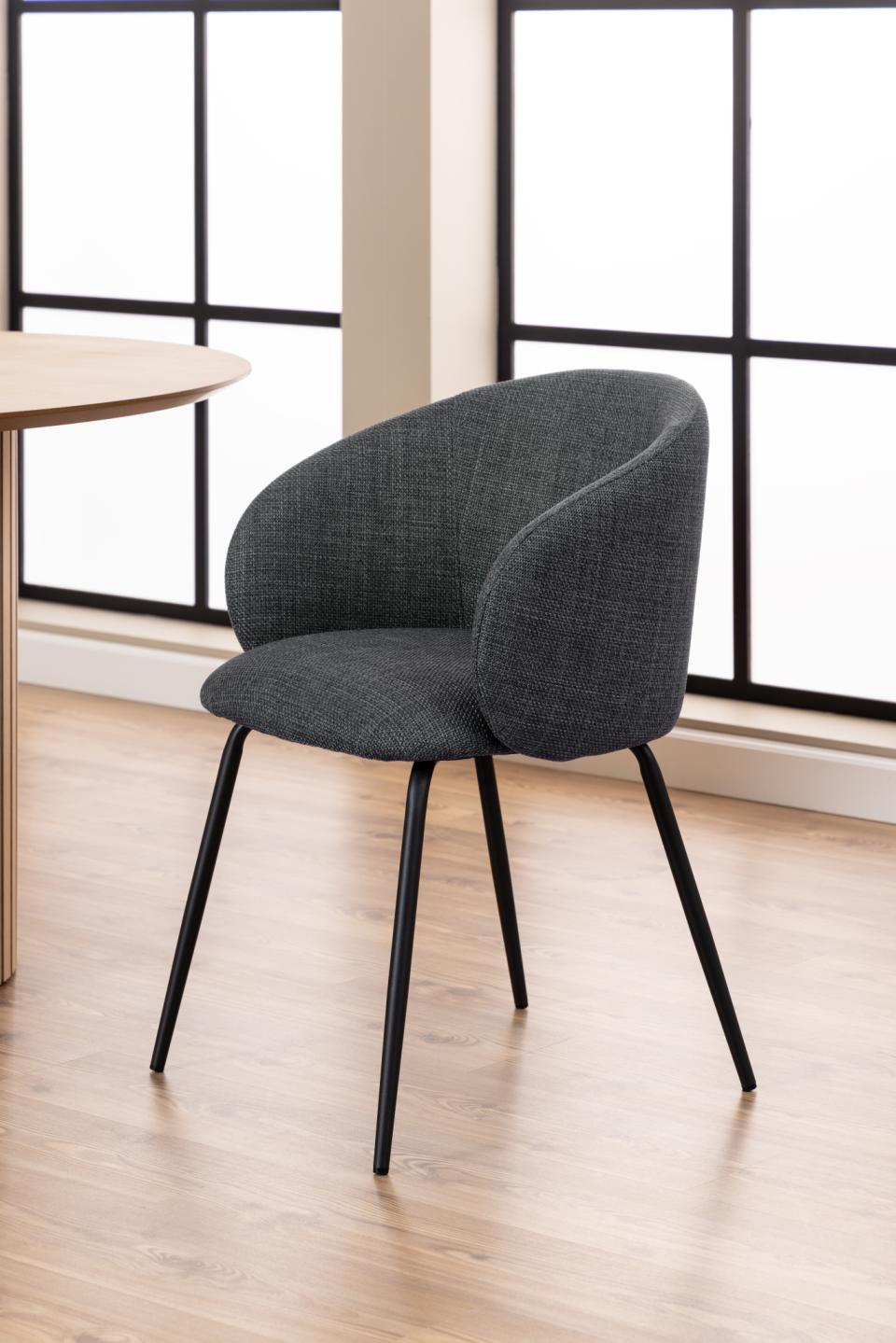 Krēsls Elear 56/54/80 cm tumši pelēks - N1 Home