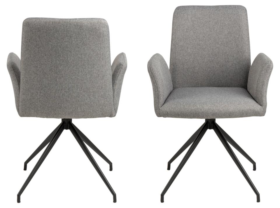 Krēsls Nay 59/59/88 cm gaiši pelēks - N1 Home