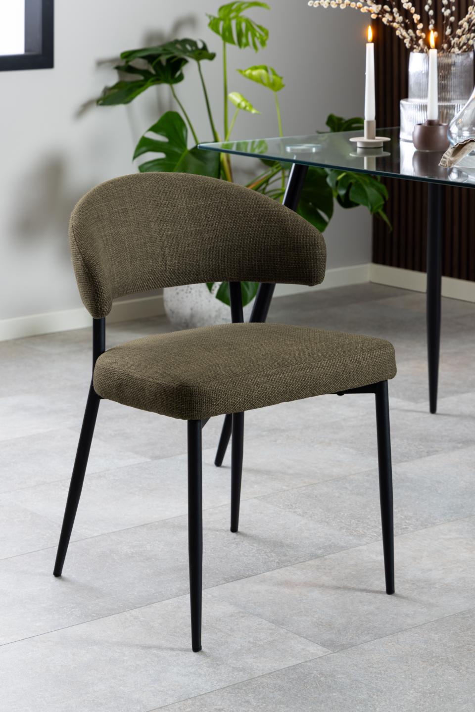 Krēsls Edins 56/55/77 cm zaļš - N1 Home