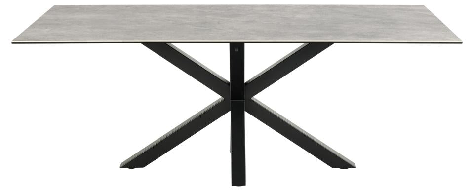 Galds Heva 200x100x75,5 cm pelēka Anista neapstrādāta keramika - N1 Home