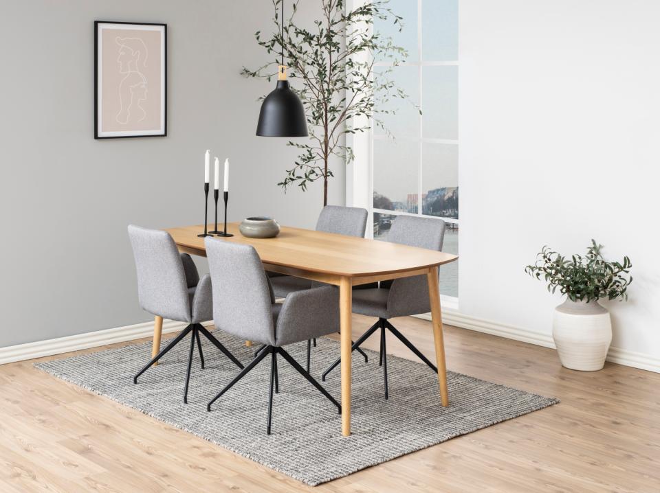 Krēsls Nay 59/59/88 cm gaiši pelēks - N1 Home