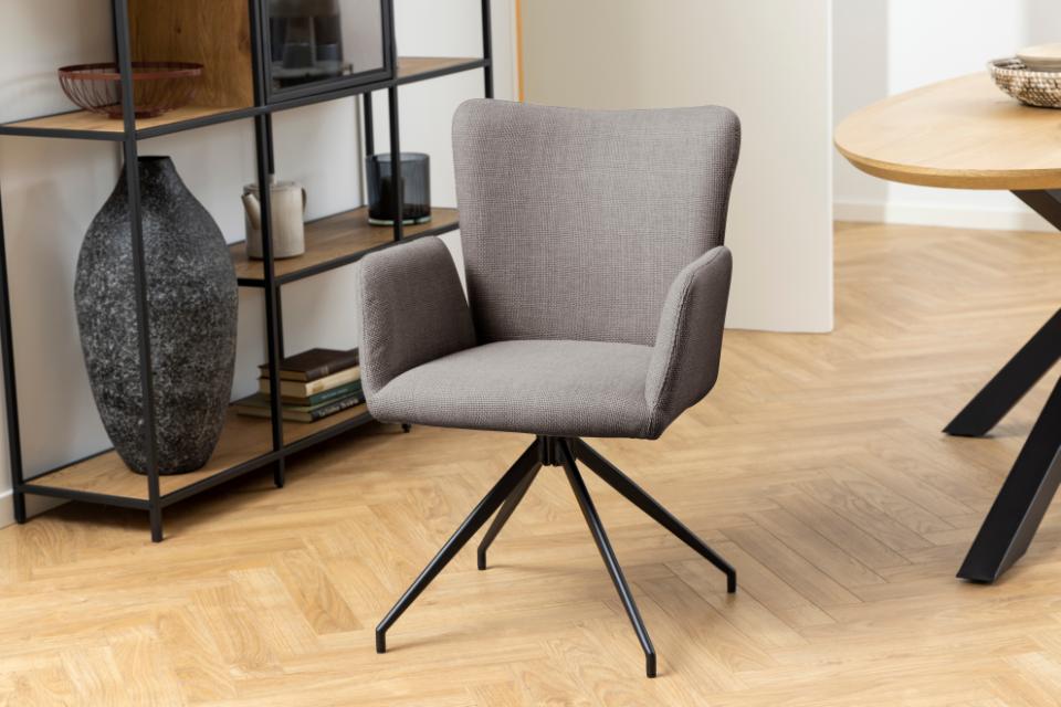 Krēsls Laus 57/61/86 cm gaiši pelēkbrūns - N1 Home