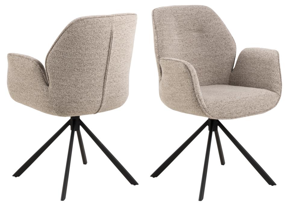 Krēsls Ars M 60,5/58,5/91 cm bēšs - N1 Home