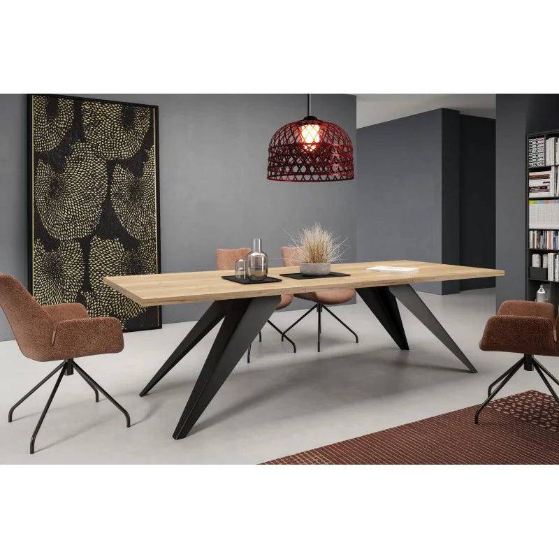 Galds Vent 140/240 cm Dabīgais Halifaksas ozols - N1 Home