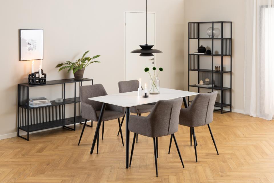 Krēsls Liz 59/59/85 cm gaiši pelēkbrūns - N1 Home