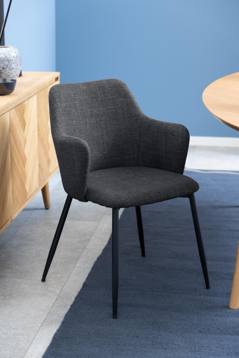 Krēsls Ila 54/60/84 cm tumši pelēks - N1 Home