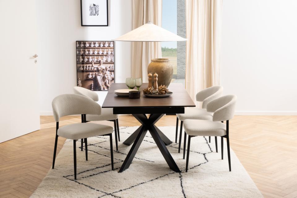 Krēsls Edins 56/55/77 cm bēšs - N1 Home