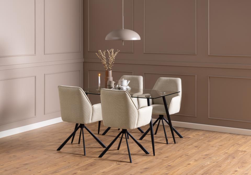 Krēsls Glens 61/63/88 cm bēšs - N1 Home
