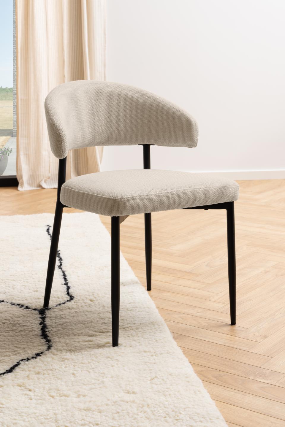 Krēsls Edins 56/55/77 cm bēšs - N1 Home