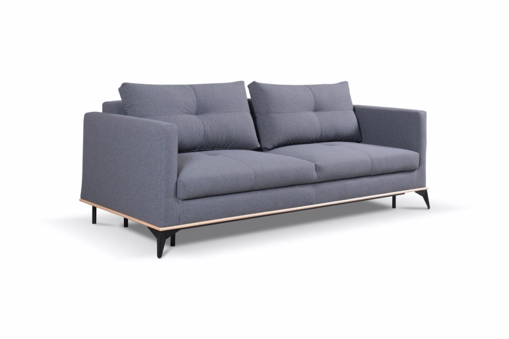 Dīvāns Boso 215/93/92 cm pelēks - N1 Home