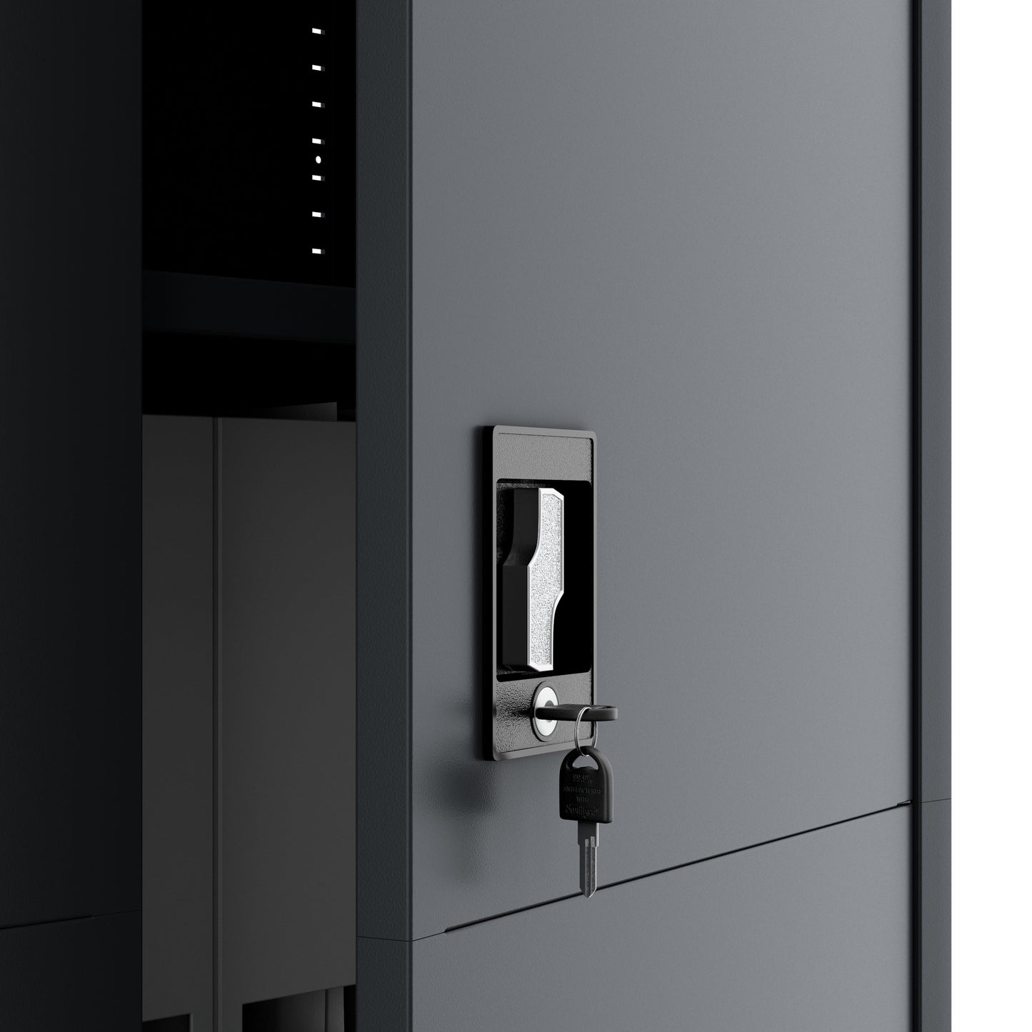 Metāla skapis Jaf smart 185/90/40 cm antracīts - N1 Home