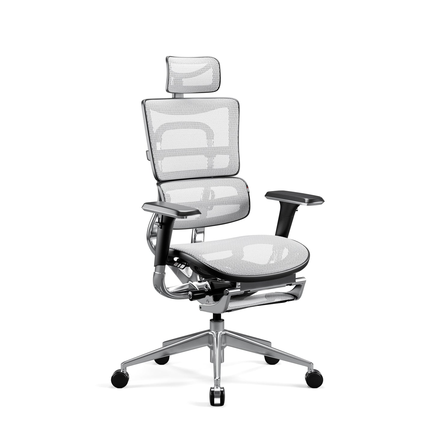 Krēsls V - Mas 128-138/68/50 cm melns/balts - N1 Home