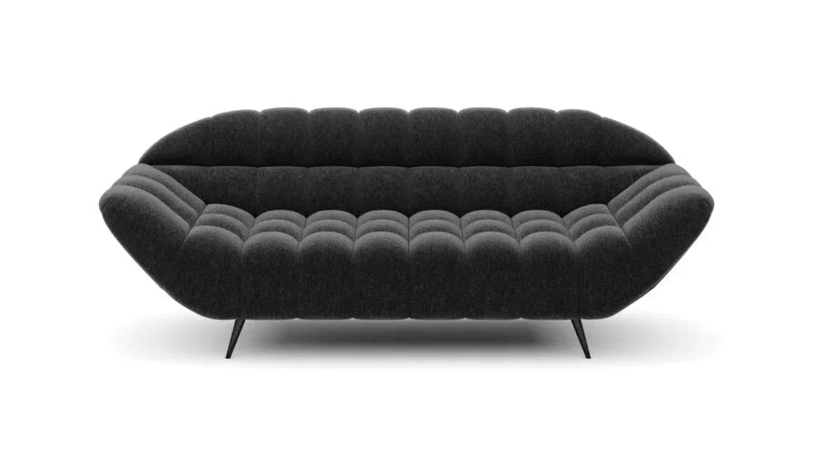 Dīvāns AIZ 200/94/82 cm bordo, antracīts; 222/82/94 cm skin