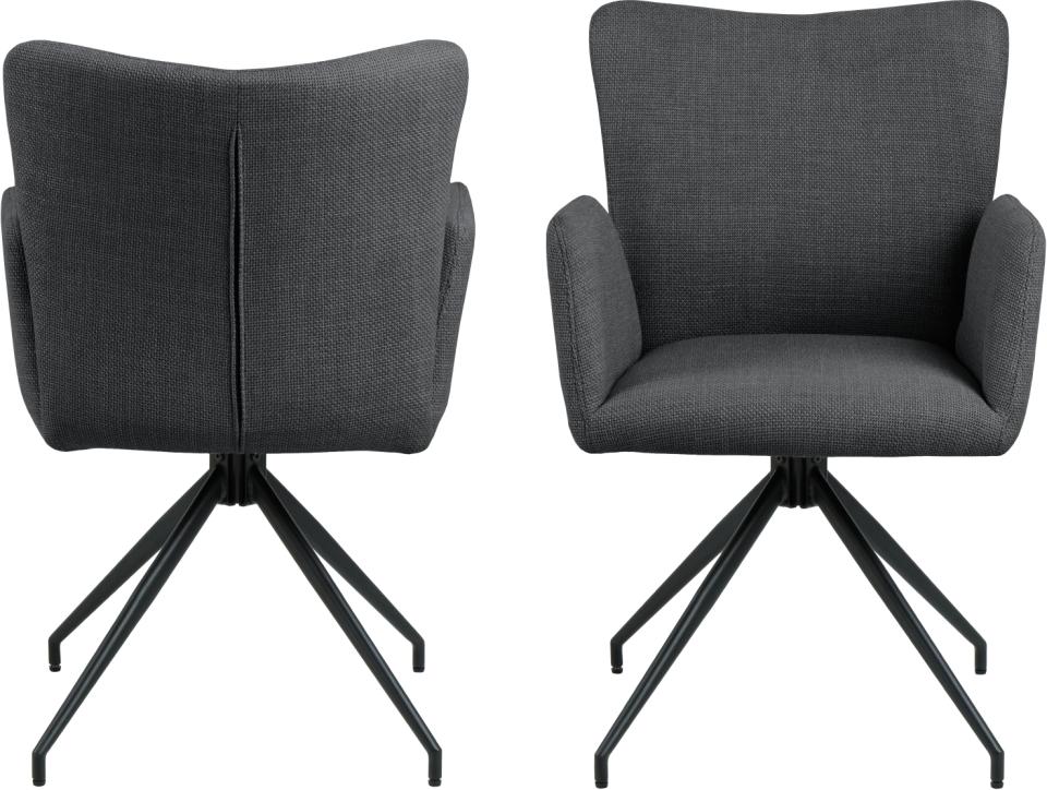 Krēsls Laus 57/61/86 cm tumši pelēks - N1 Home