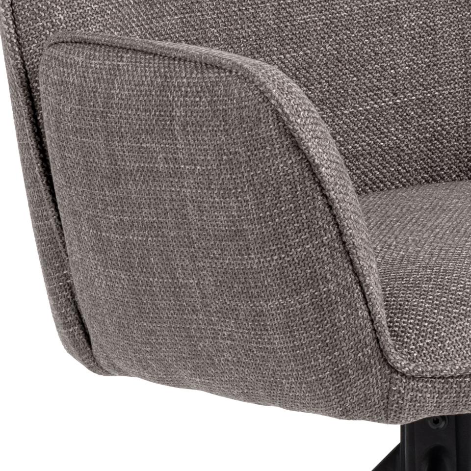 Krēsls Glens 61/63/88 cm gaiši pelēkbrūns - N1 Home