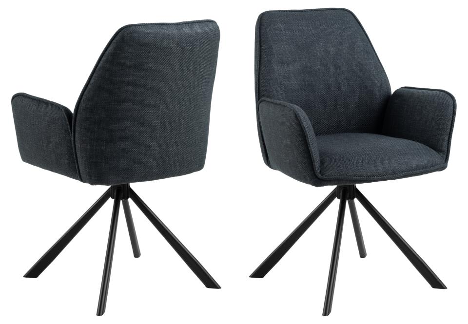 Krēsls Glens 61/63/88 cm antracīts - N1 Home