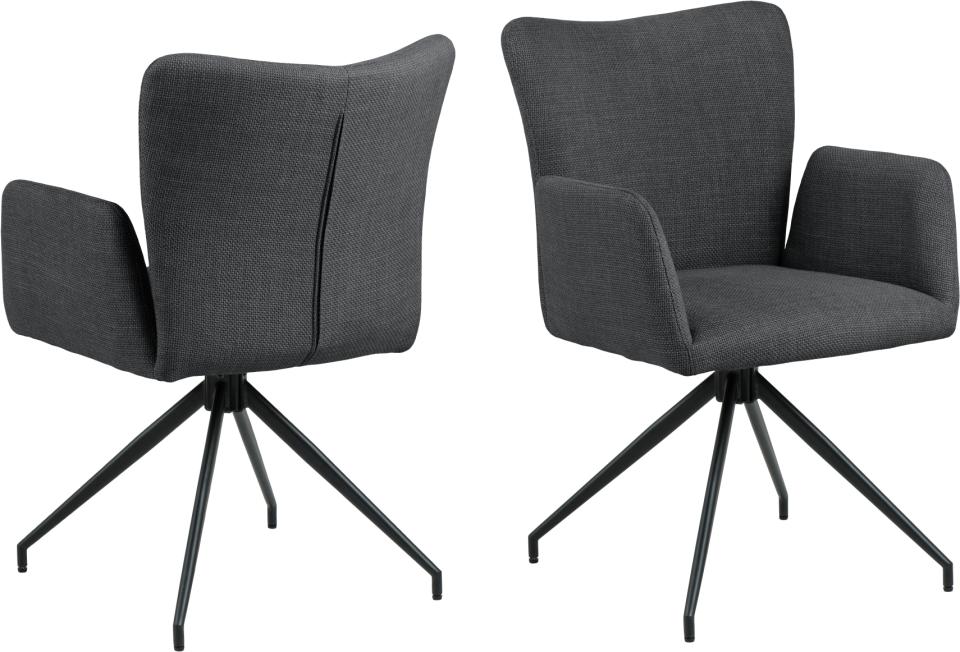 Krēsls Laus 57/61/86 cm tumši pelēks - N1 Home