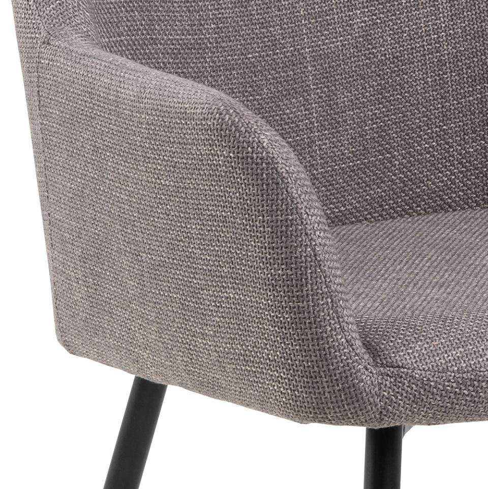 Krēsls Liz 59/59/85 cm gaiši pelēkbrūns - N1 Home