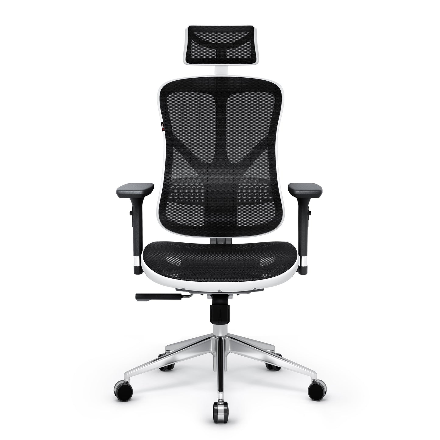 Krēsls V - Bas 119-130/50,5/68 cm balts/melns - N1 Home