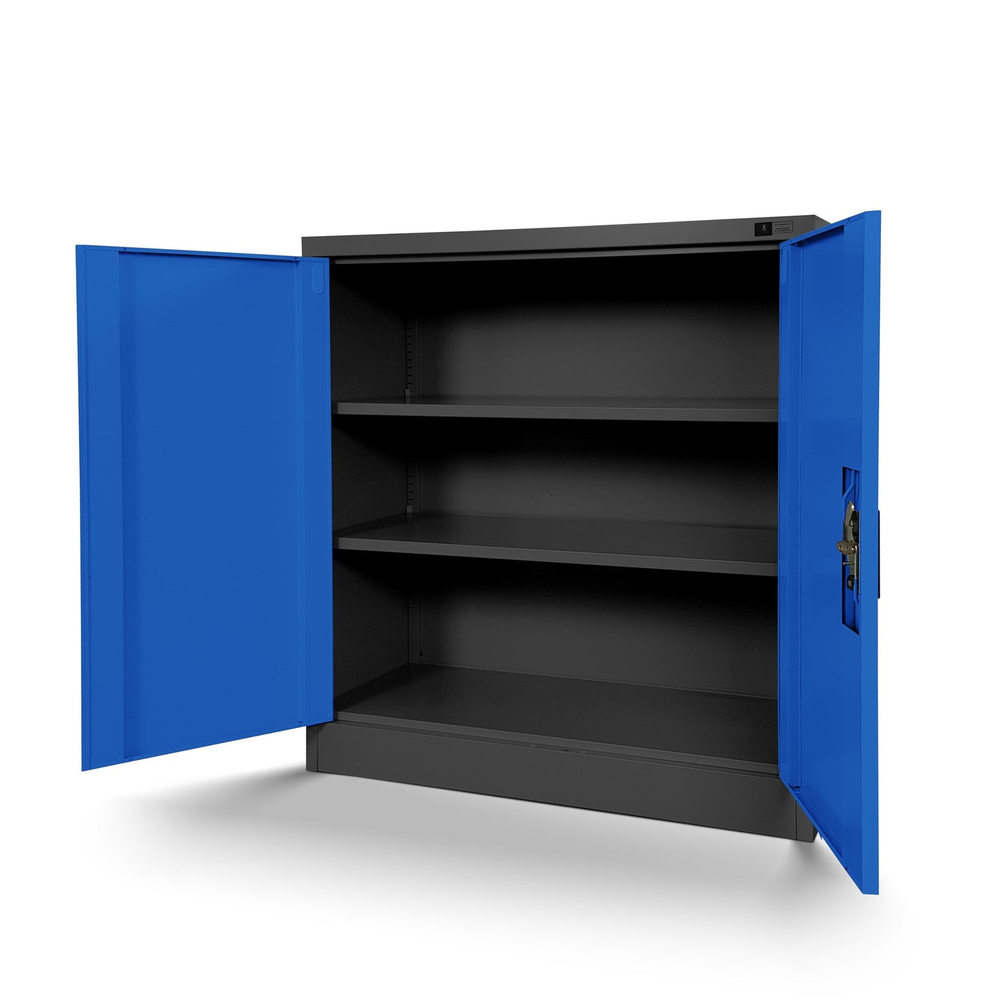 Slēdzams metāla skapis Bat 93/90/40 cm zils/antracīts - N1 Home