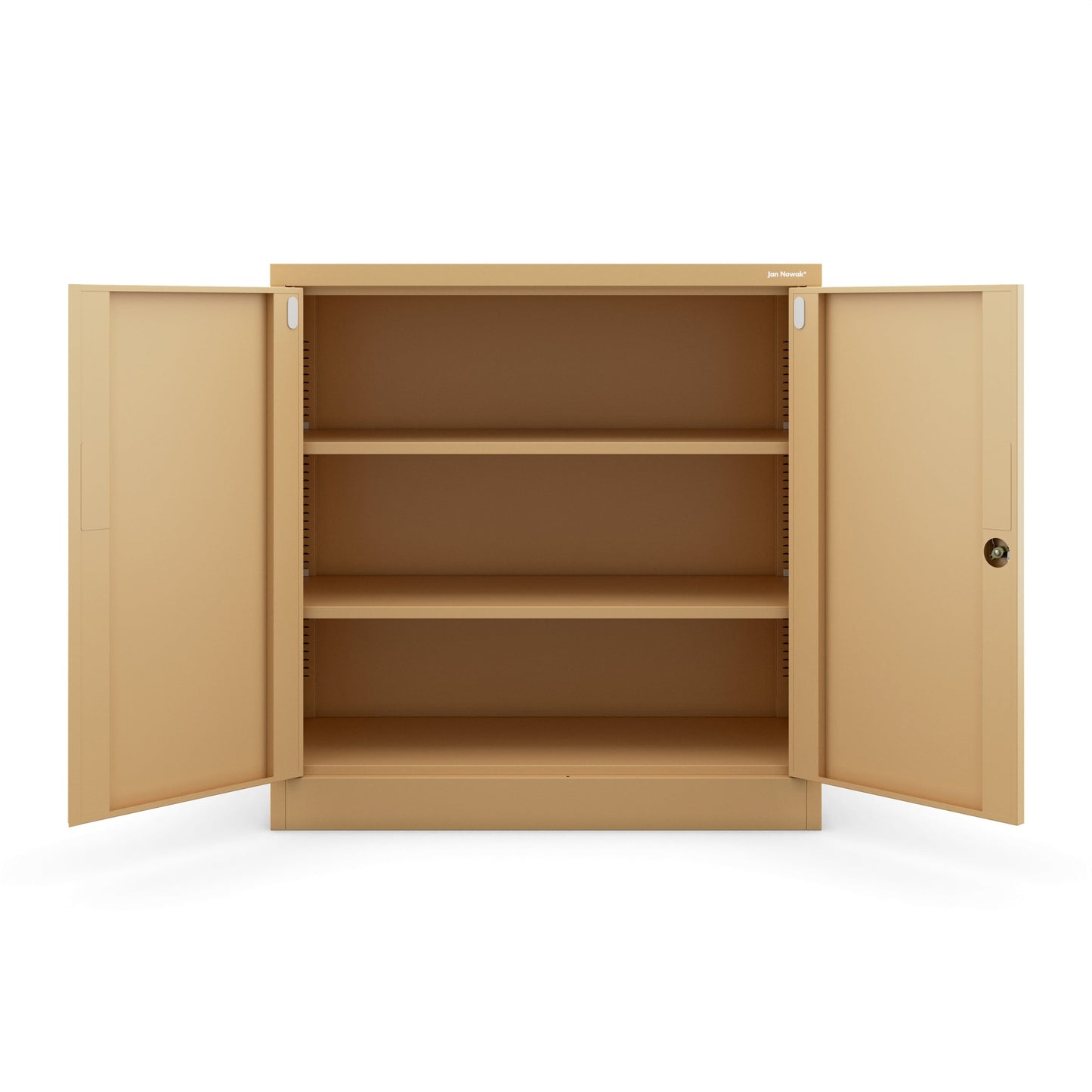 Slēdzams metāla skapis Bat 93/90/40 cm bēšs - N1 Home