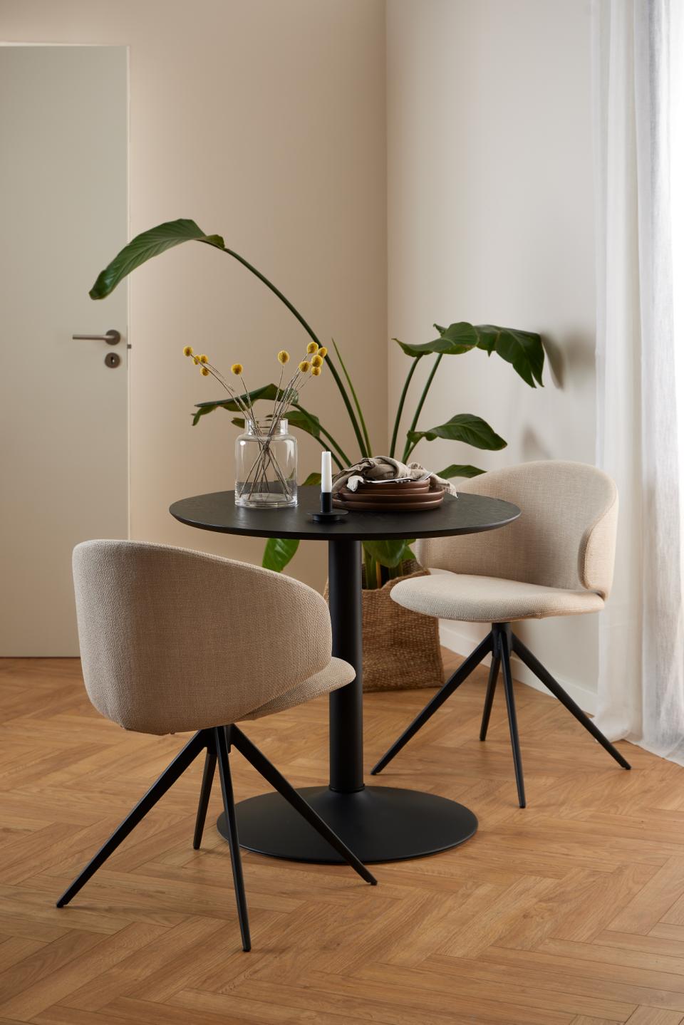 Krēsls Elar 53/54/78 cm bēšs/melns - N1 Home