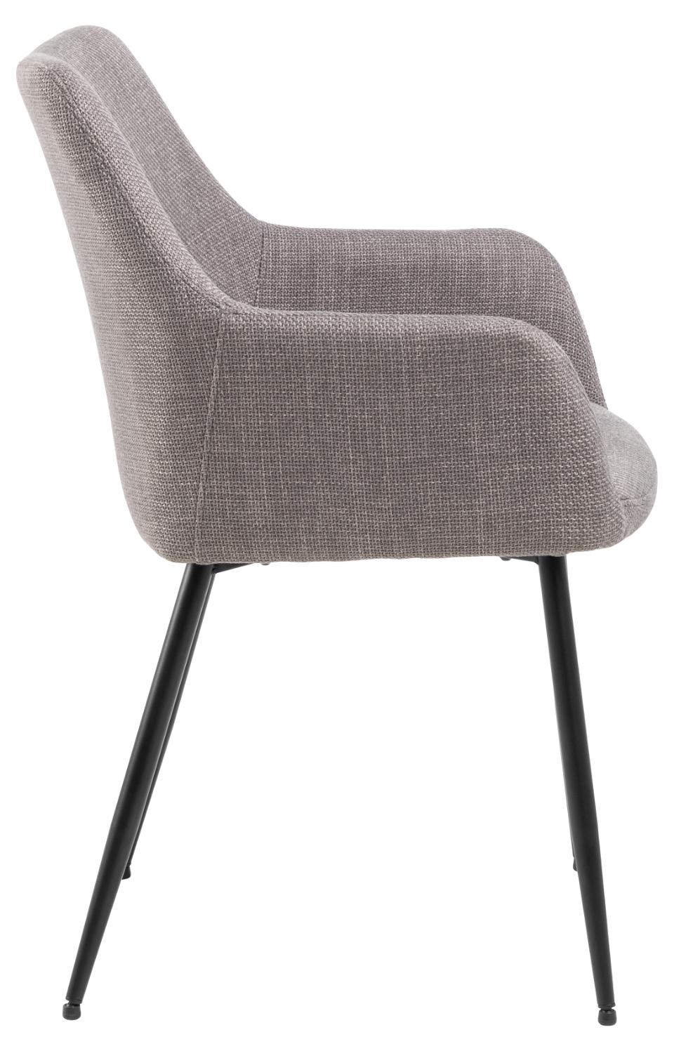 Krēsls Liz 59/59/85 cm gaiši pelēkbrūns - N1 Home