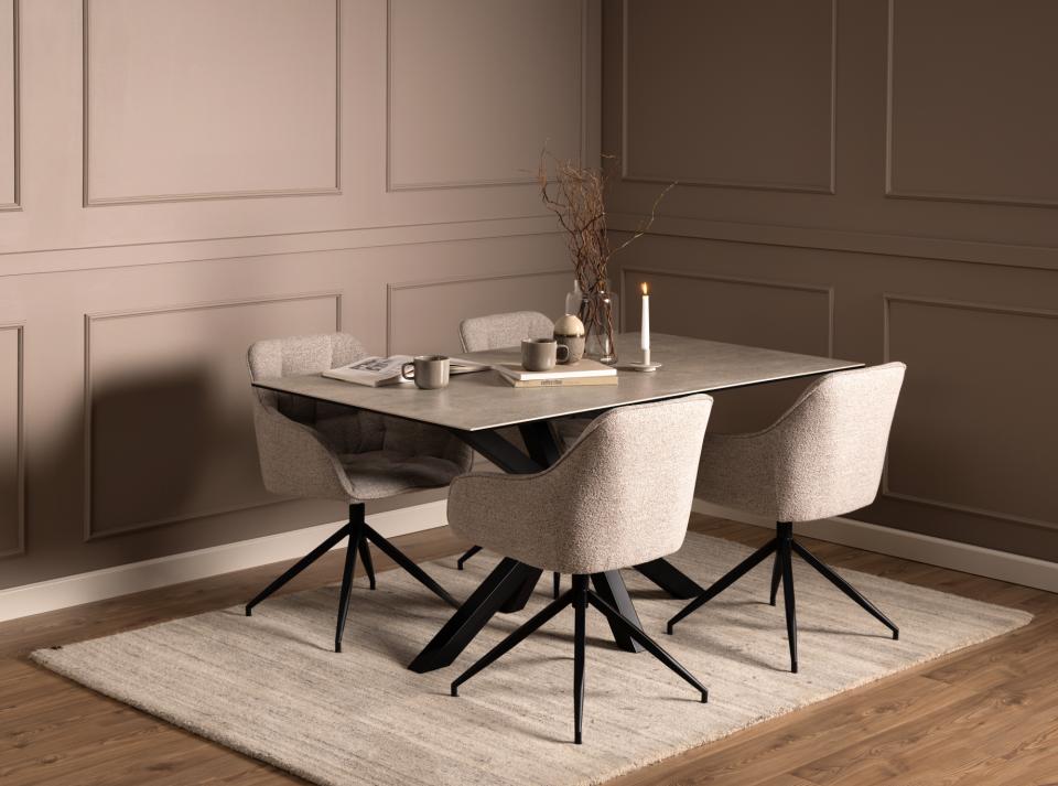 Krēsls Broo 57/54,5/82 cm bēšs - N1 Home