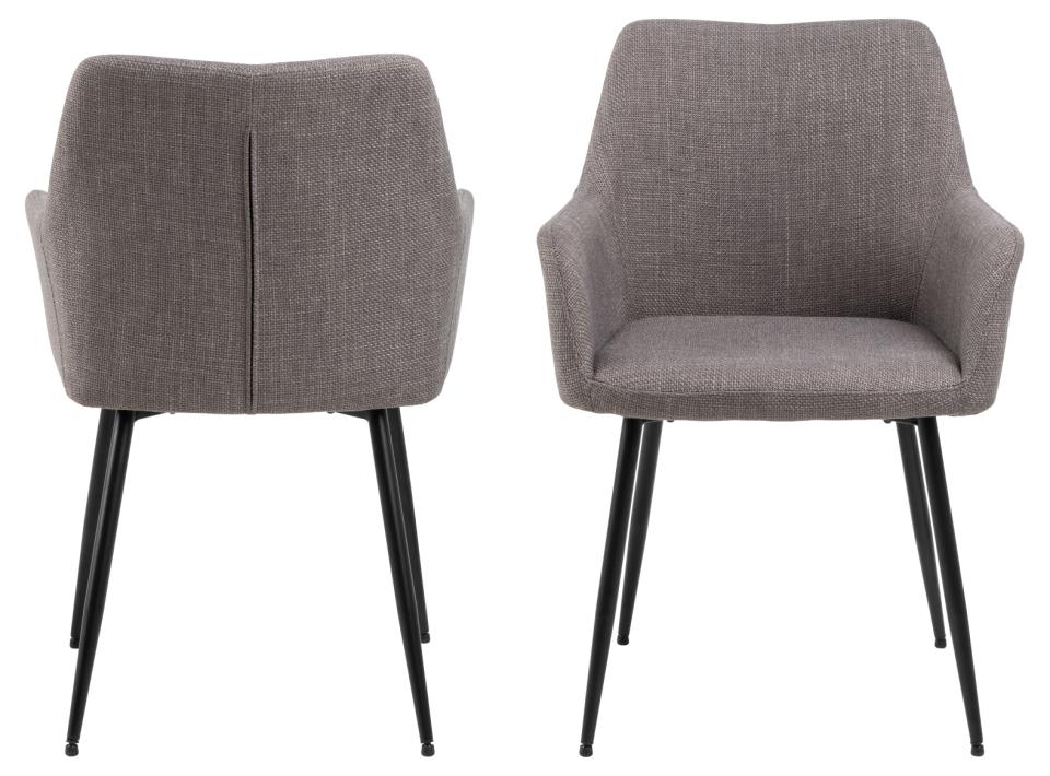 Krēsls Liz 59/59/85 cm gaiši pelēkbrūns - N1 Home