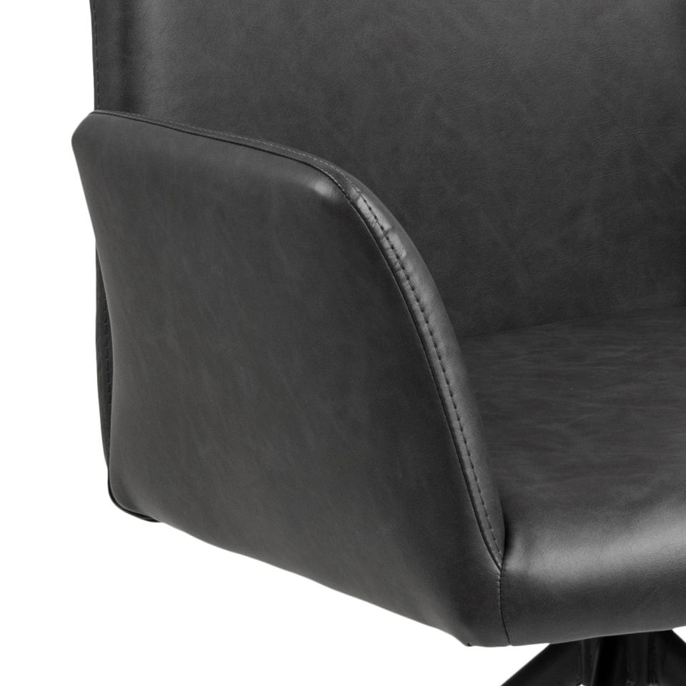 Krēsls Nay 59/59/88 cm PU retro melns - N1 Home
