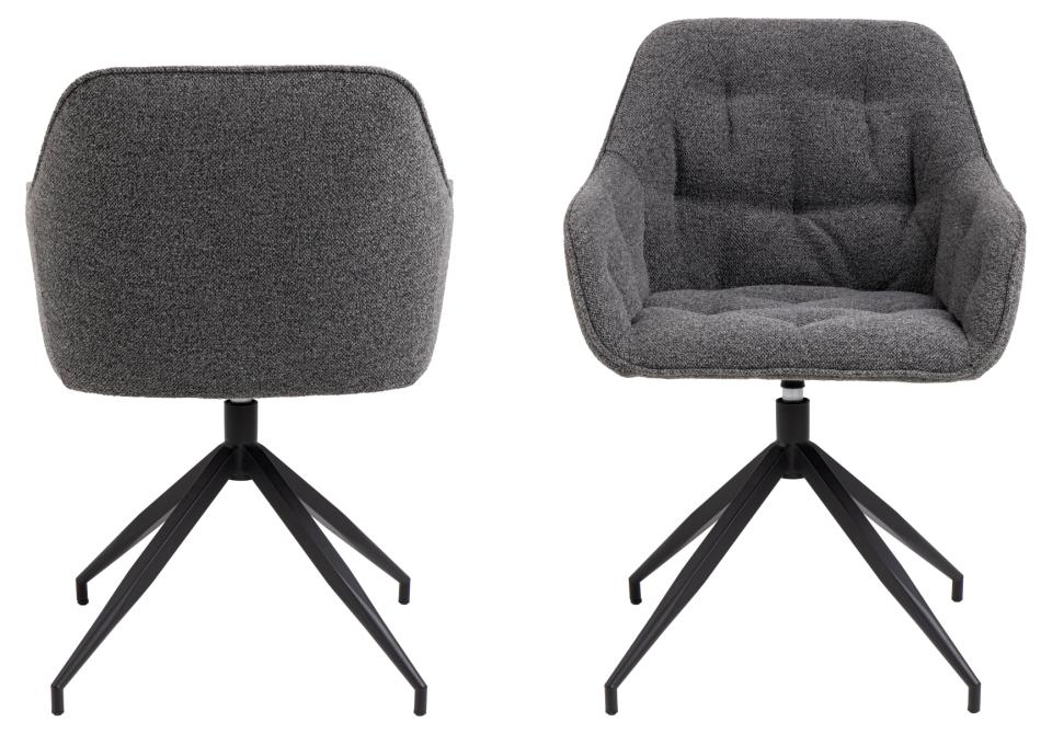 Krēsls Broo 57/54,5/82 cm antracīts - N1 Home