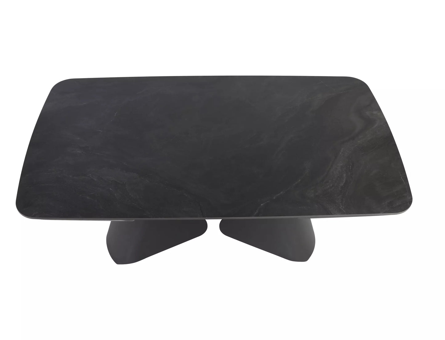 Galds Armon 75/90/160-240 cm melns/melns - N1 Home
