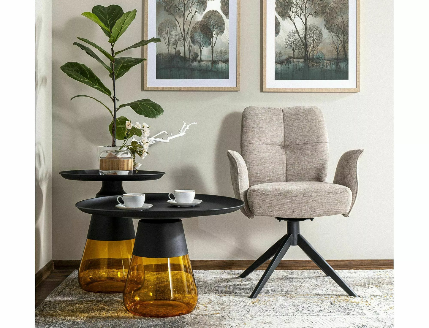 Krēsls Winor 90/66/45 cm gaiši bēšs - N1 Home