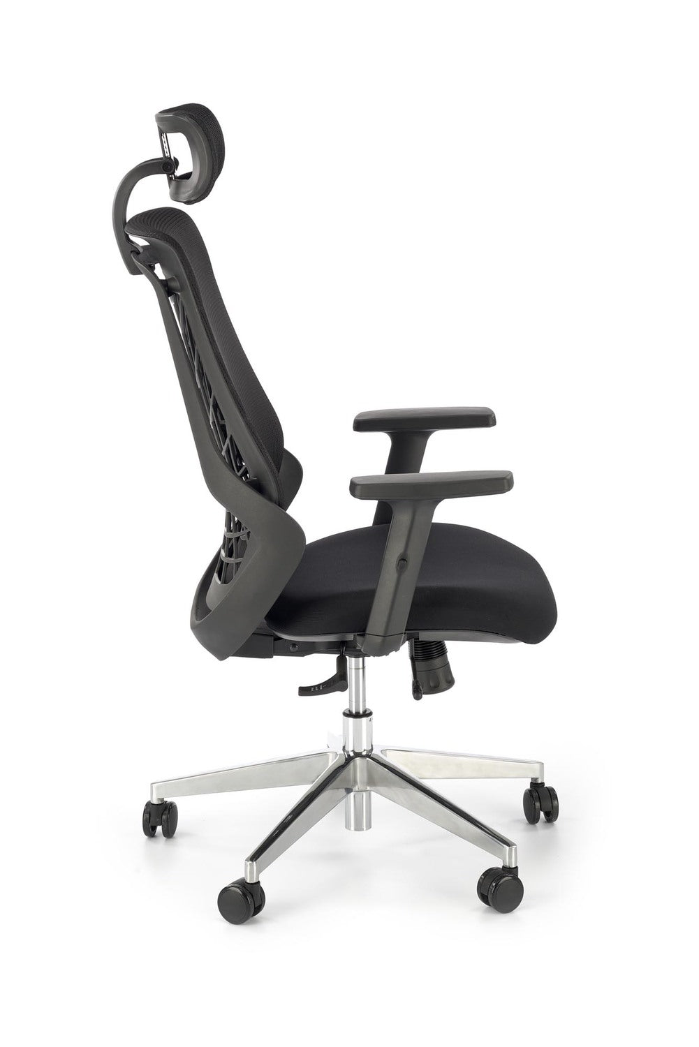 Krēsls Ger 66/67/115-125/38-48 cm melns - N1 Home