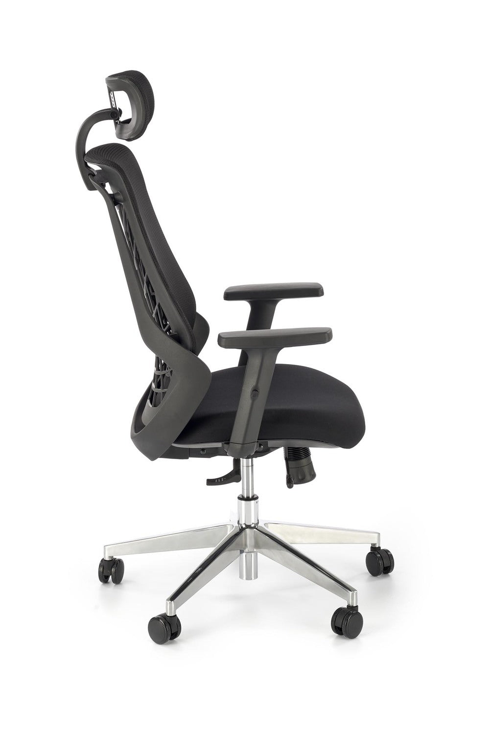 Krēsls Ger 66/67/115-125/38-48 cm melns - N1 Home