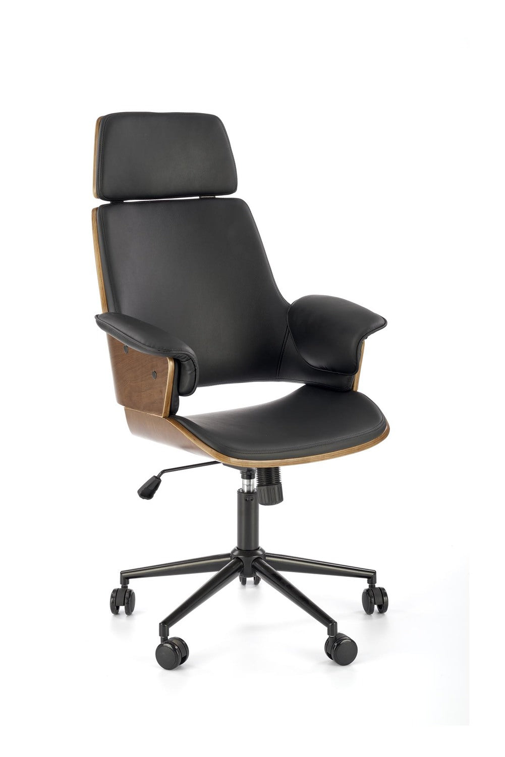 Krēsls Veb 65/65/112-122/45-55 cm dzintars/melns - N1 Home