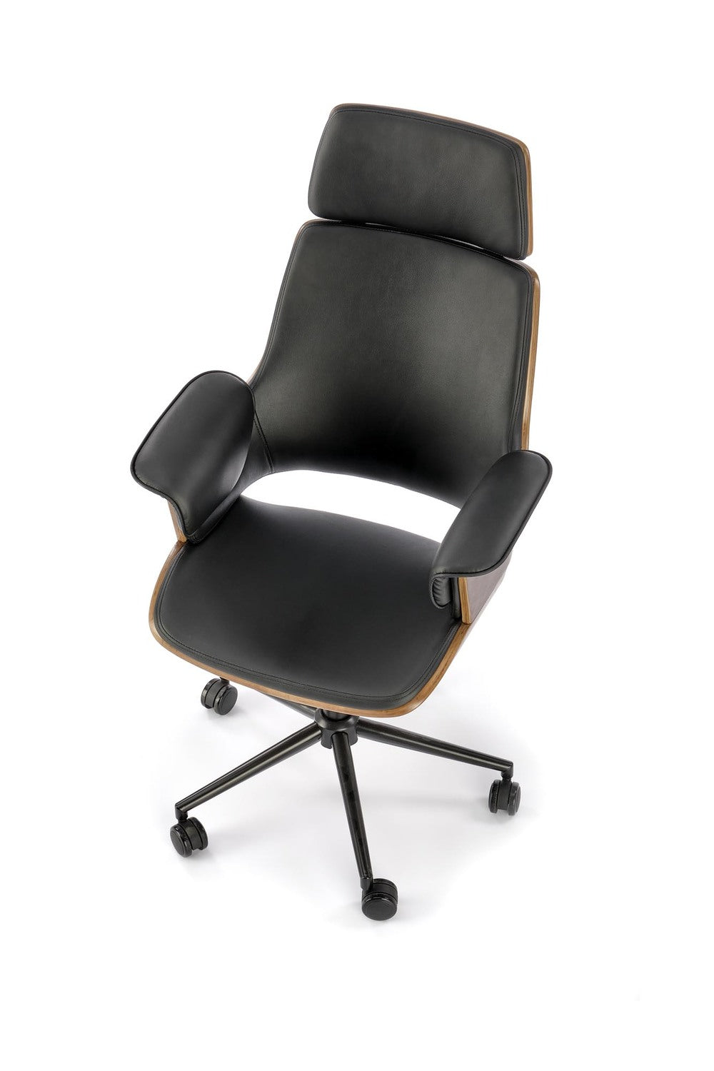Krēsls Veb 65/65/112-122/45-55 cm dzintars/melns - N1 Home