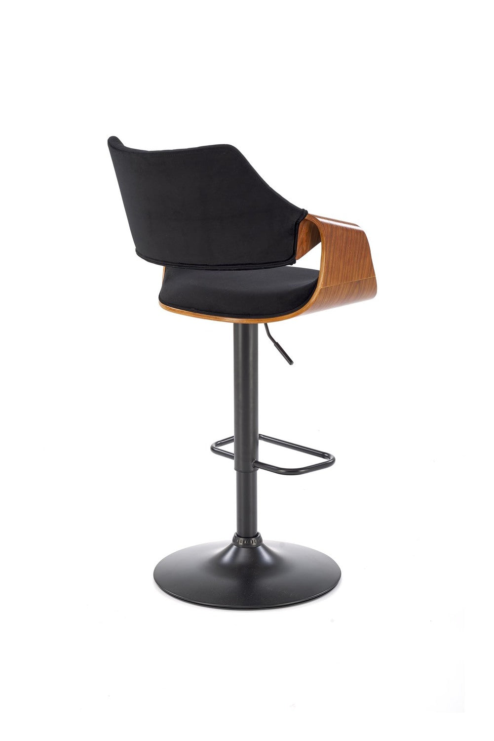 Bāra krēsls Hord 55/52/93-114/62-83 cm melns/riekstkoks - N1 Home