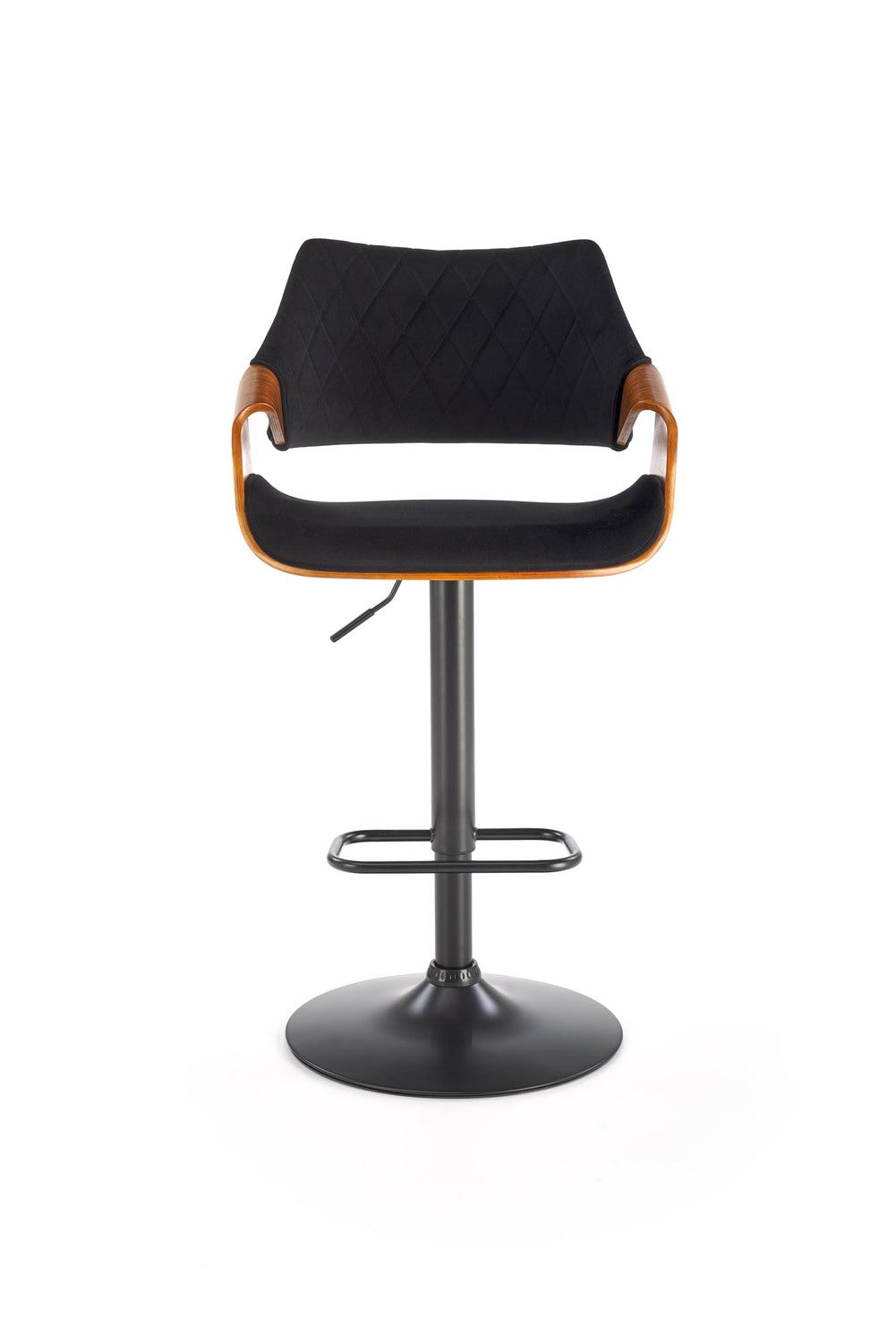 Bāra krēsls Hord 55/52/93-114/62-83 cm melns/riekstkoks - N1 Home