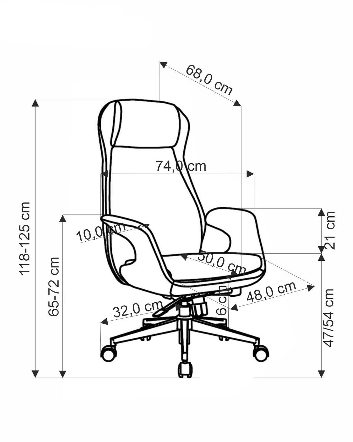 Krēsls Kev 74/68/118-125/47-54 cm gaiši pelēks - N1 Home