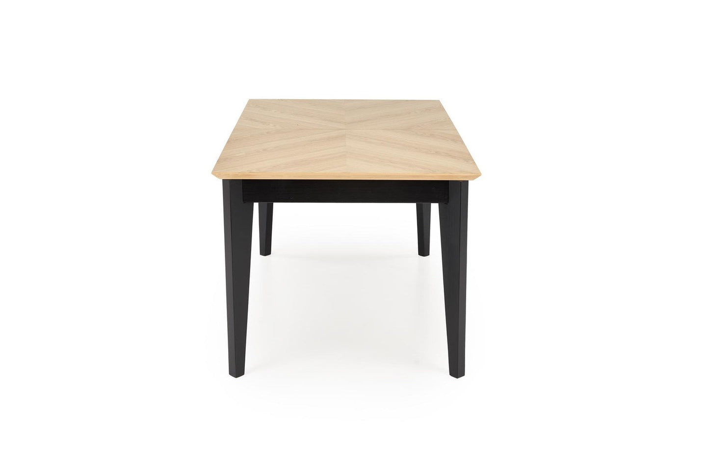 Galds Edmun 160-240/90/75/140 cm dabīgs/melns - N1 Home