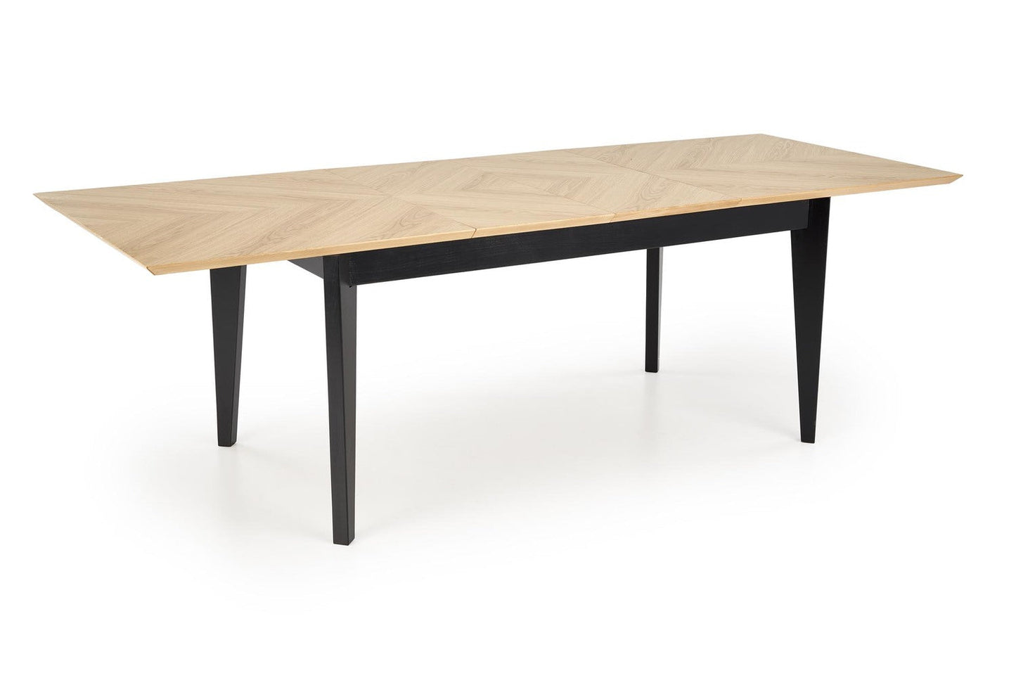 Galds Edmun 160-240/90/75/140 cm dabīgs/melns - N1 Home