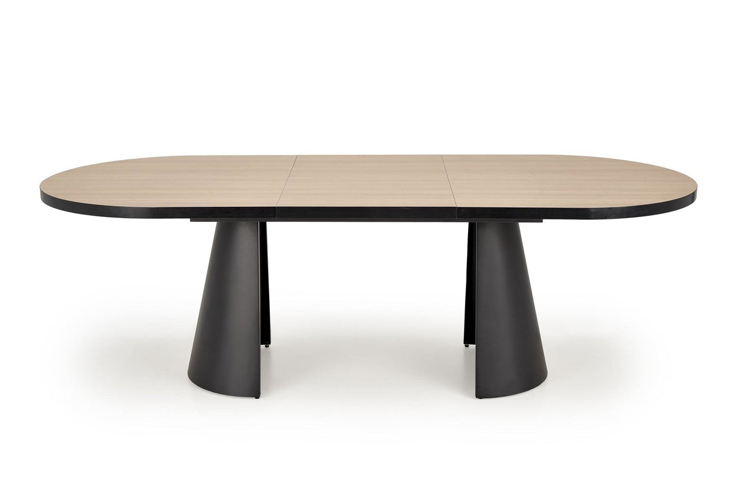 Galds Gia 180-240/100/76/78 cm melns/dabīgs - N1 Home